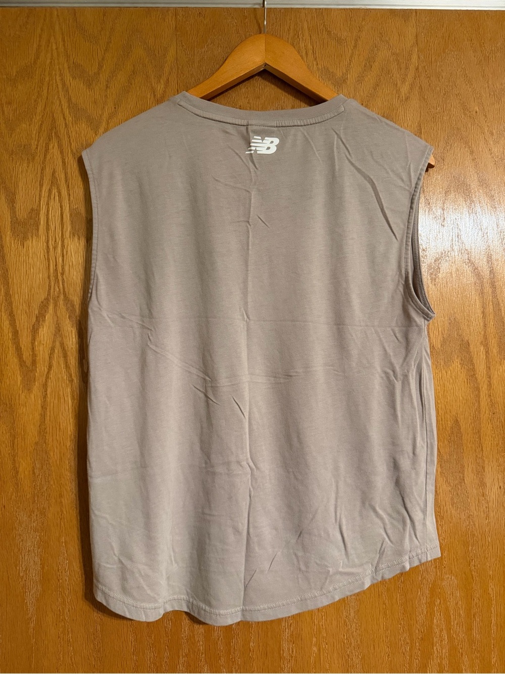 New Balance Women's Taupe Crewneck Sleeveless Training Tank